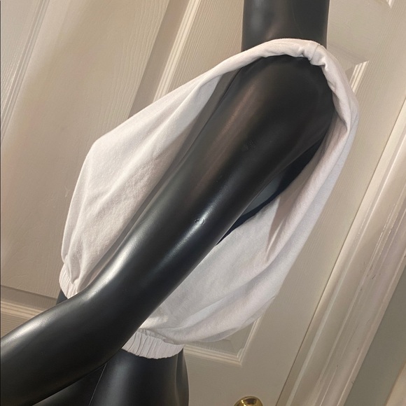 Zara White Sleeveless Crop Top - Picture 5 of 10